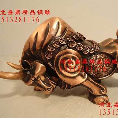 銅牛雕塑 動物雕塑的藝術(shù)魅力與盛鼎工藝品的匠心傳承